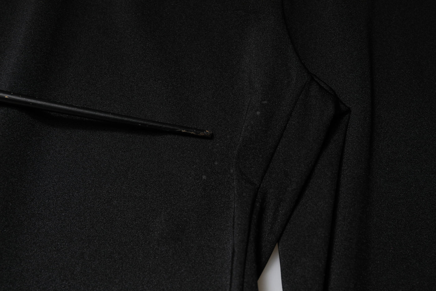 Dolce & Gabbana Black Nylon High Waist Slim Fit Pants