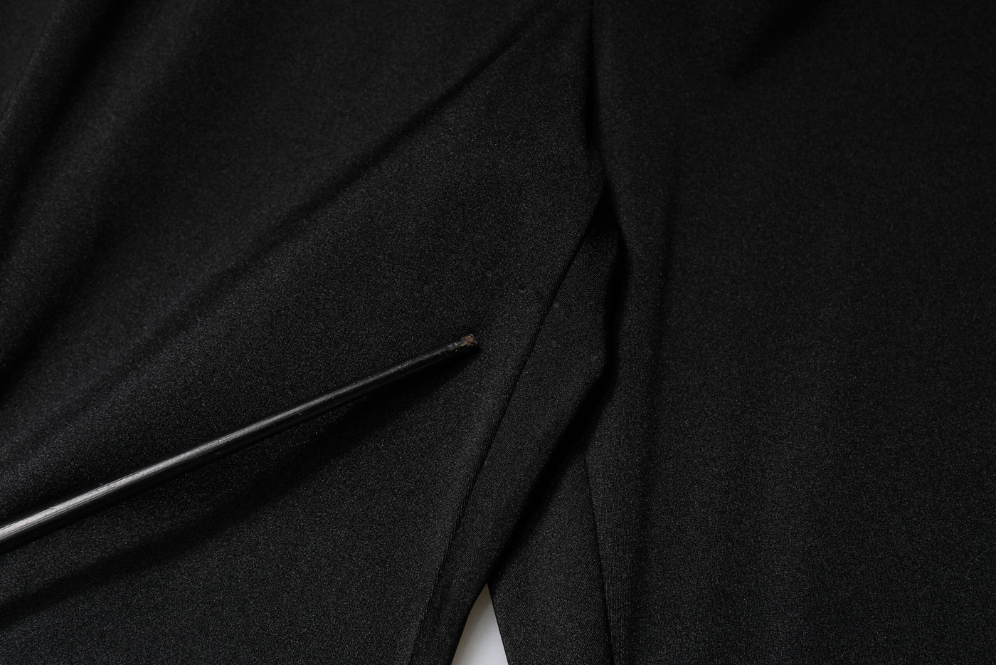 Dolce & Gabbana Black Nylon High Waist Slim Fit Pants