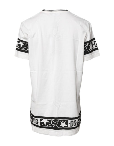 Dolce & Gabbana White #DGMillennials Cotton Crewneck T-shirt