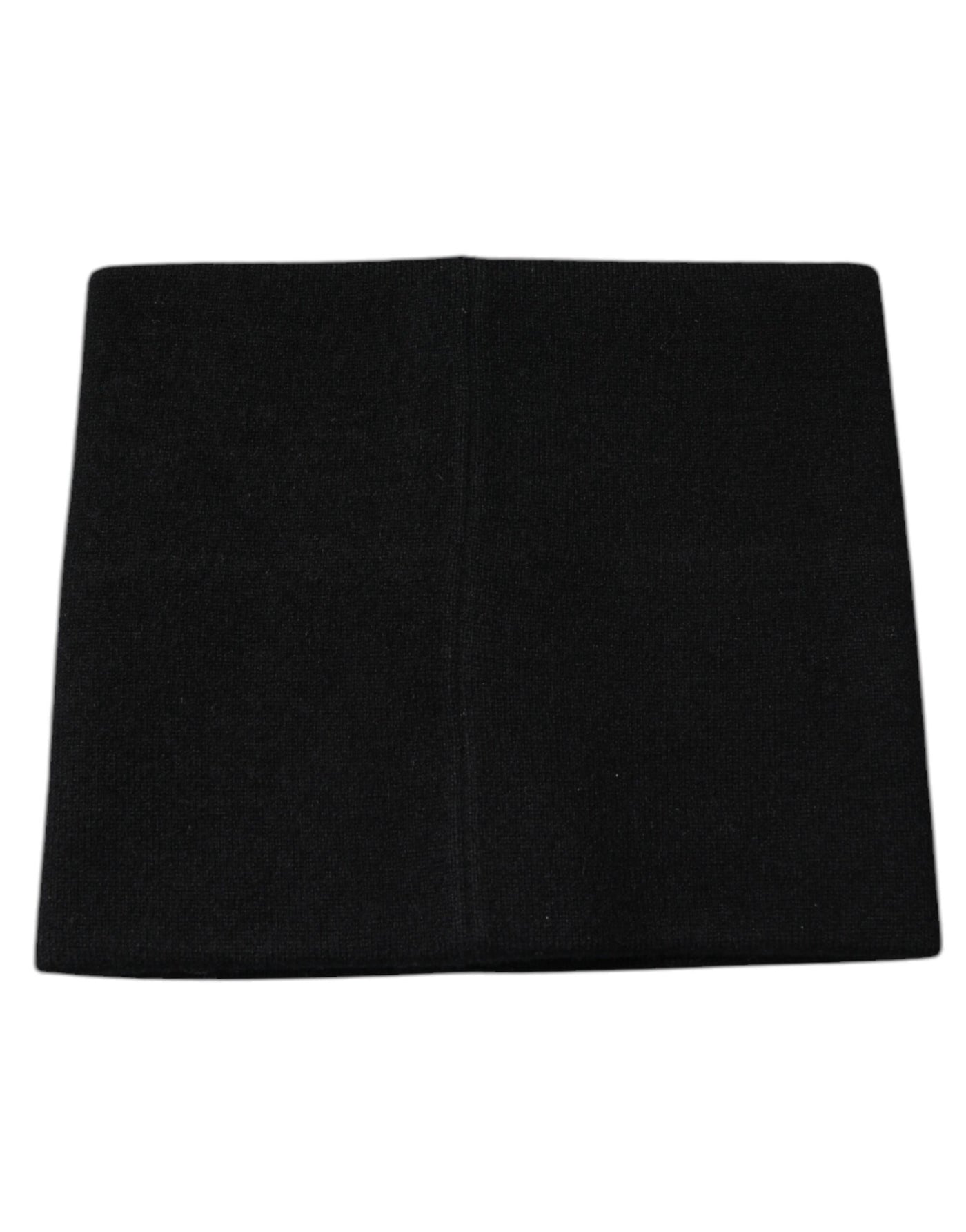 Dolce & Gabbana Black Cashmere DG Logo Square Handkerchief Scarf