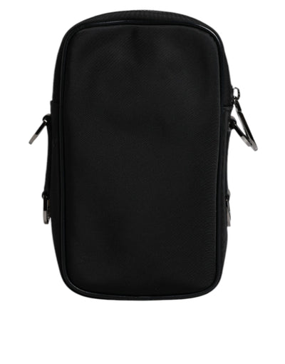 Dolce & Gabbana Multicolor Leopard Jacquard Logo Plaque Neck Strap Bag