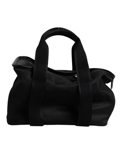 Dolce & Gabbana Black Shoulder Strap Pet Carry Logo Plaque Bag