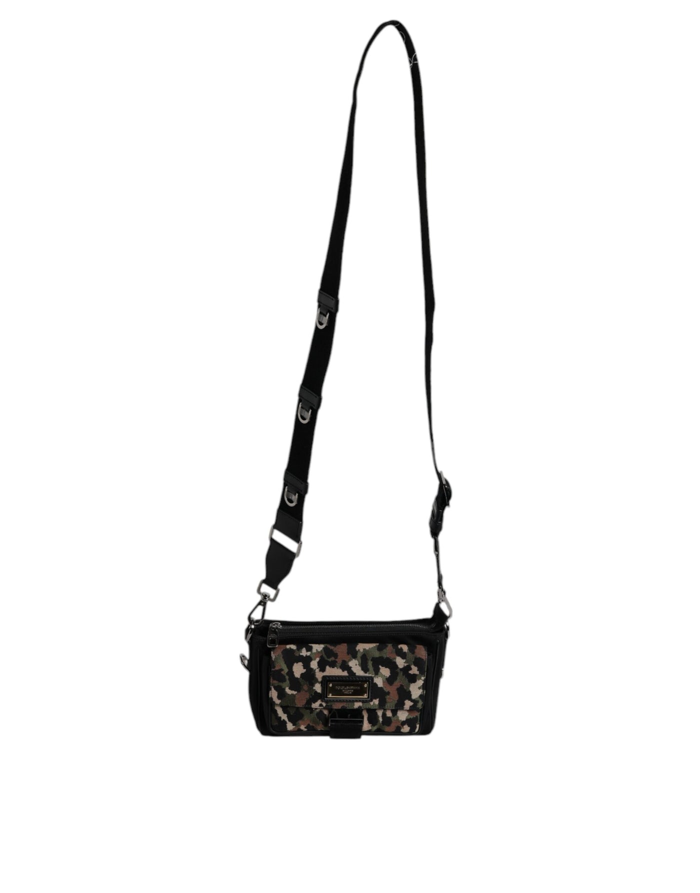 Dolce & Gabbana Multicolor Leopard Jacquard Crossbody Bag
