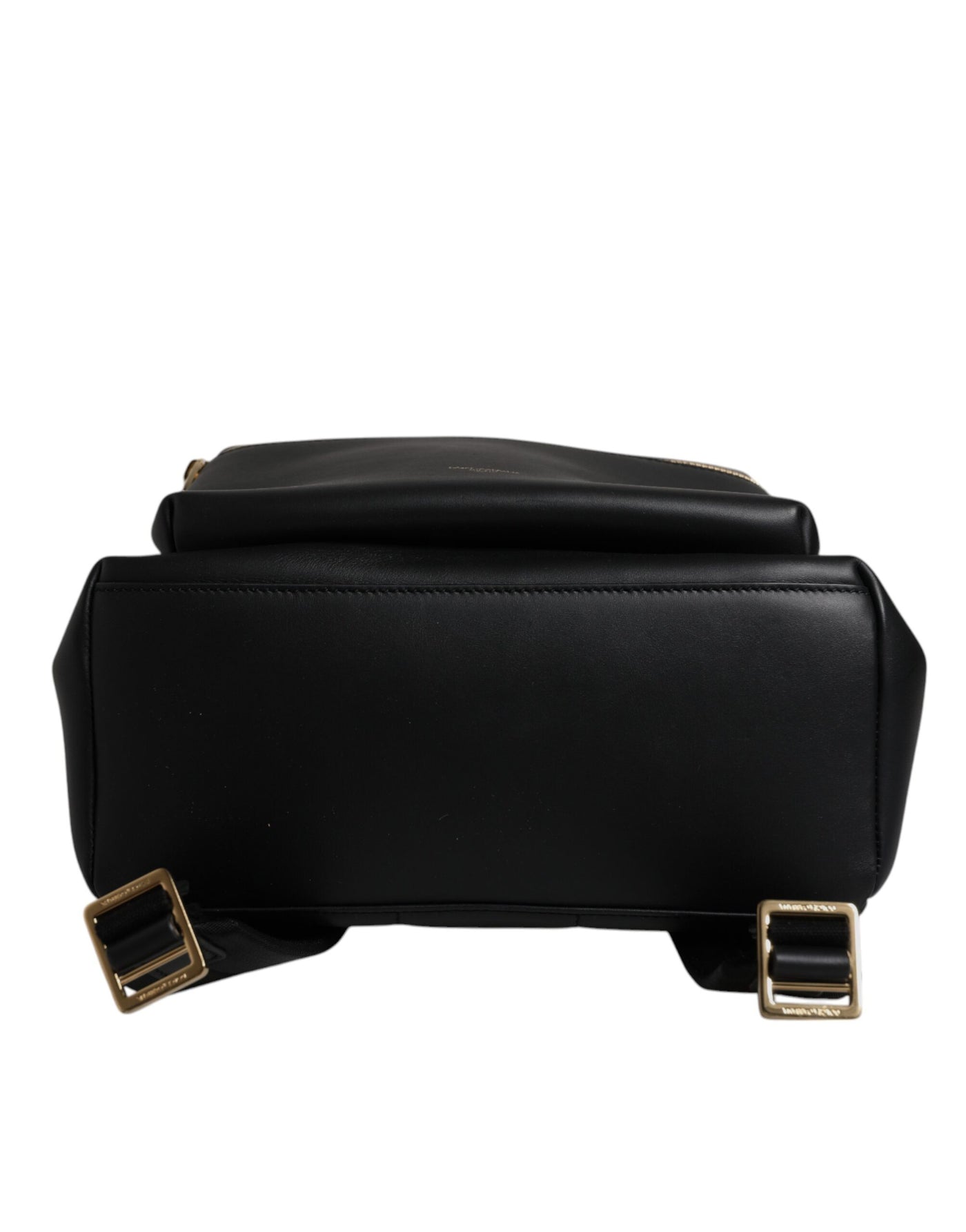 Dolce & Gabbana Black DG Leather Logo Print Travel Back Pack Bag