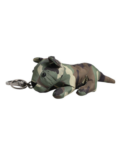 Dolce & Gabbana Multicolor Camouflage Animal Silhouette Keychain Keyring