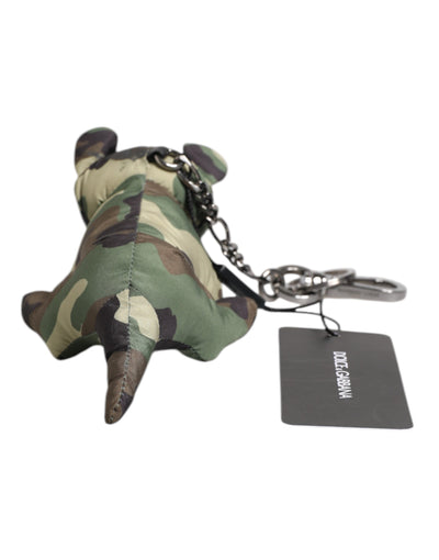 Dolce & Gabbana Multicolor Camouflage Animal Silhouette Keychain Keyring
