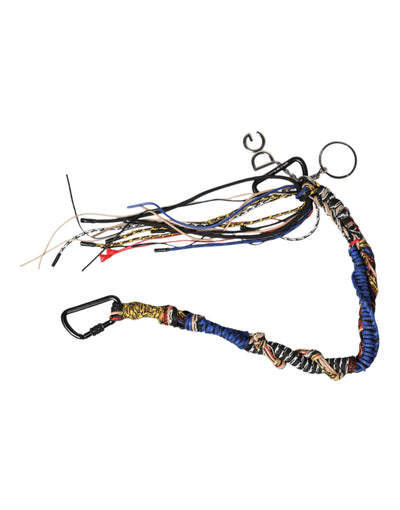 Dolce & Gabbana Multicolor Braided Rope Logo Bag Shoulder Strap