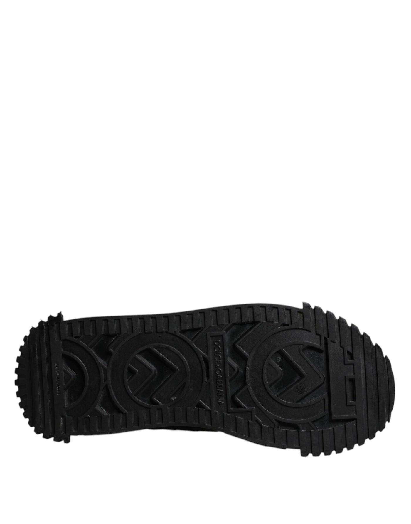 Dolce & Gabbana Black Logo Lace Up Low Top NS1 Sneakers Shoes