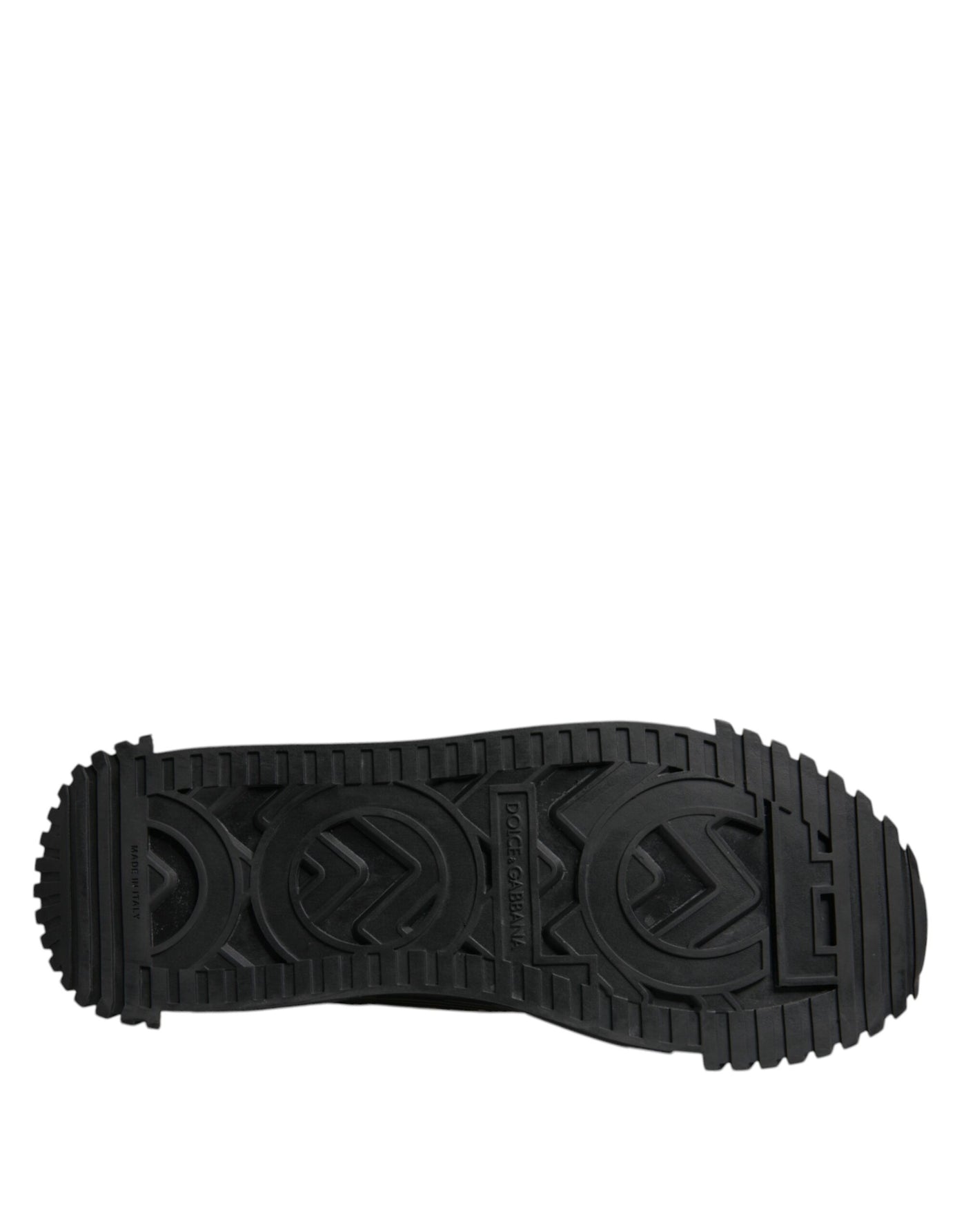 Dolce & Gabbana Black Logo Lace Up Low Top NS1 Sneakers Shoes