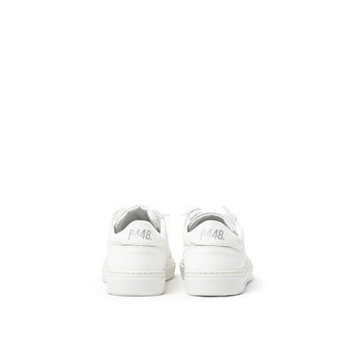 P448 White Leather Athletic Sneakers