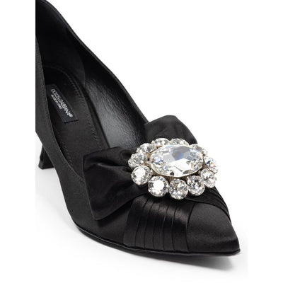 Dolce & Gabbana Black Viscose Pumps