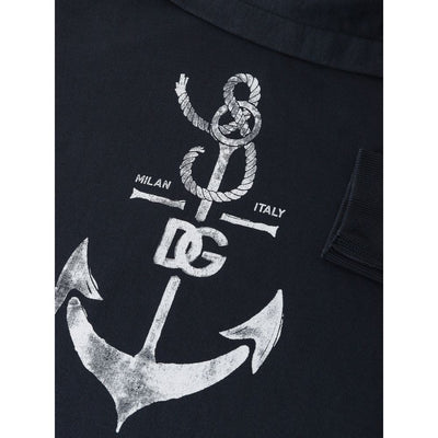 Dolce & Gabbana Blue Cotton Sweatshirt