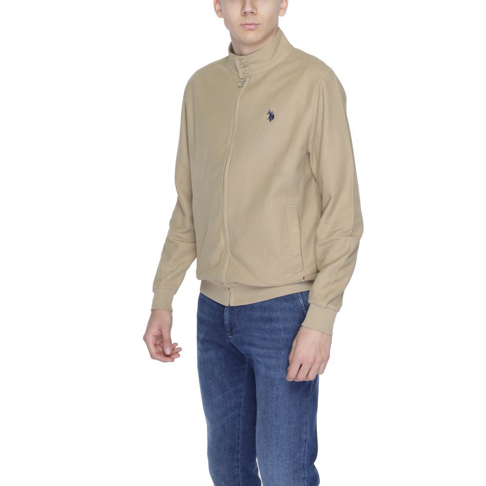 U.S. POLO ASSN. Beige Cotton Jackets & Coat