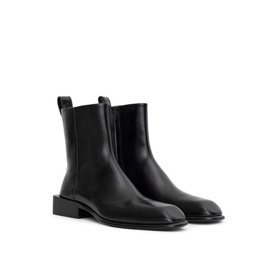 Alexander Wang Black Leather Ankle Boots