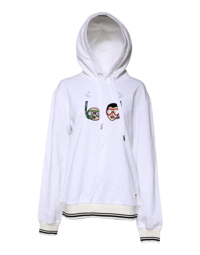 Dolce & Gabbana White #DGFamily Hooded Sweatshirt Sweater