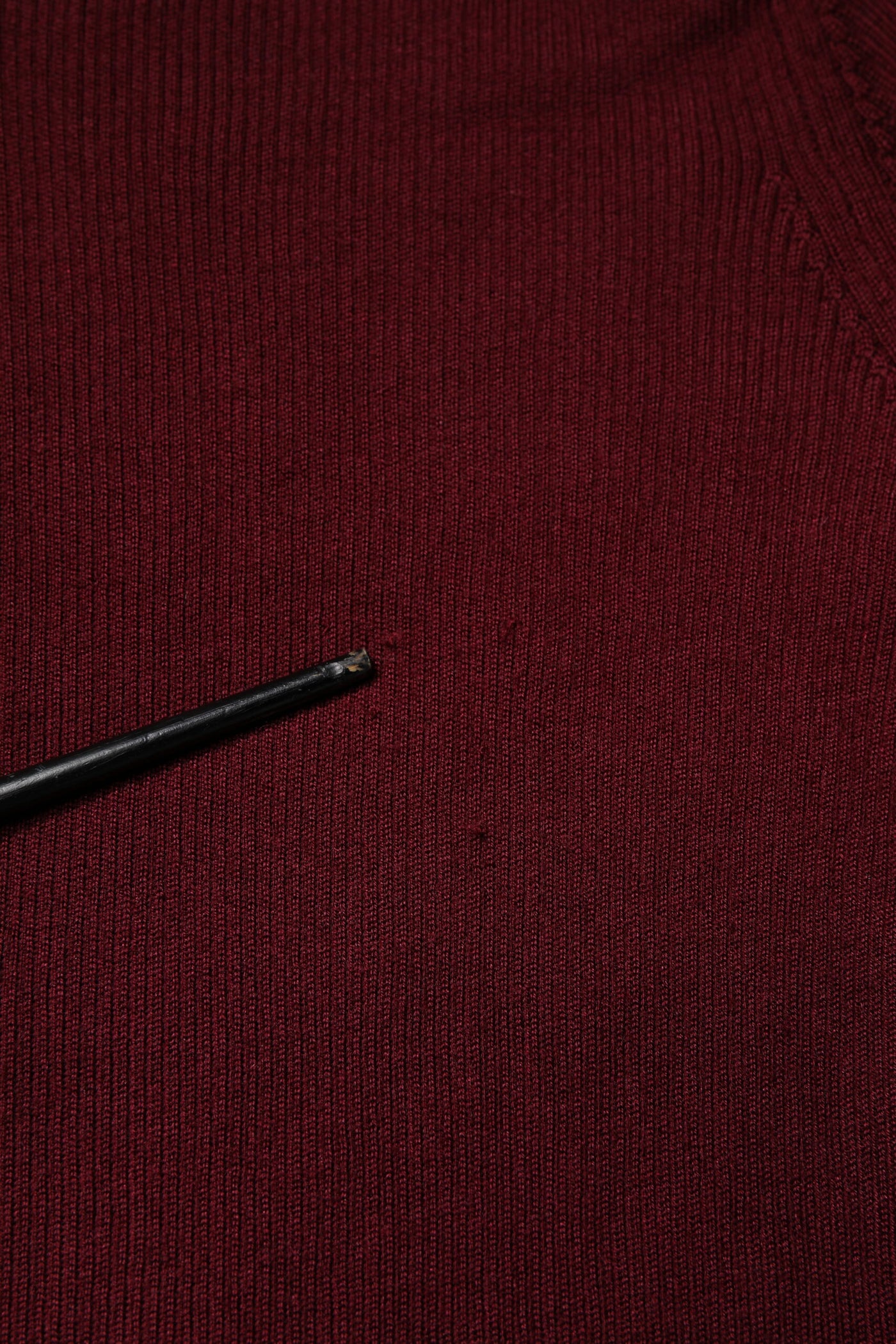 Dolce & Gabbana Burgundy Long Sleeves Turtleneck Slim Sweater