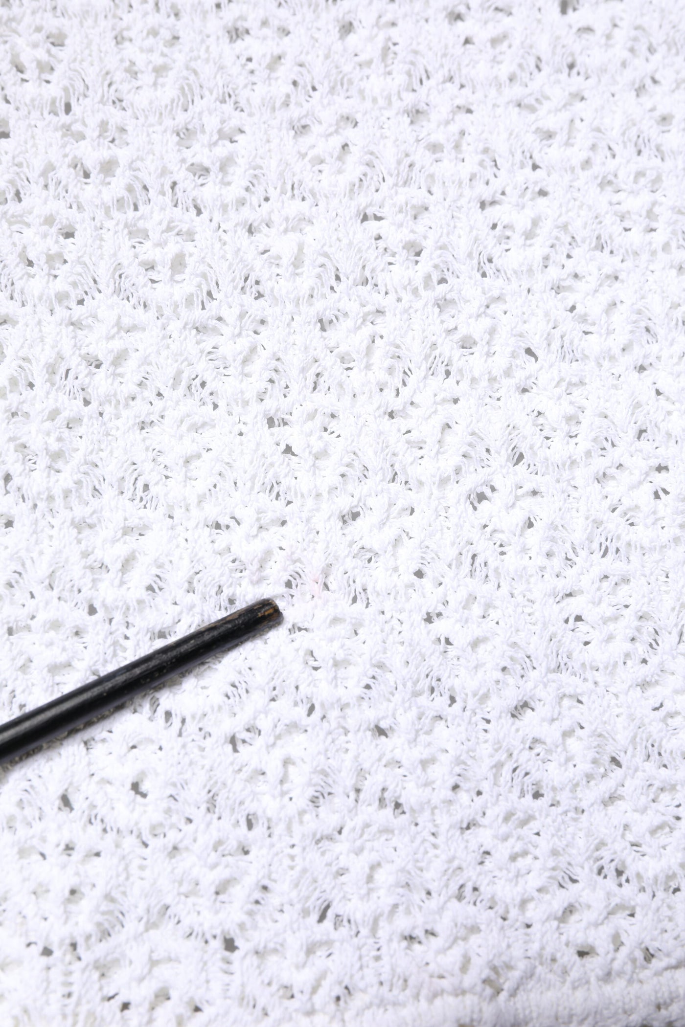 Dolce & Gabbana White Viscose Short Sleeve Crochet Top