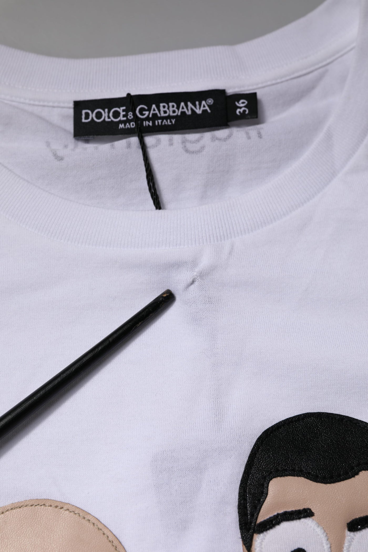 Dolce & Gabbana White #DGFAMILY Embroidery Cotton T-shirt