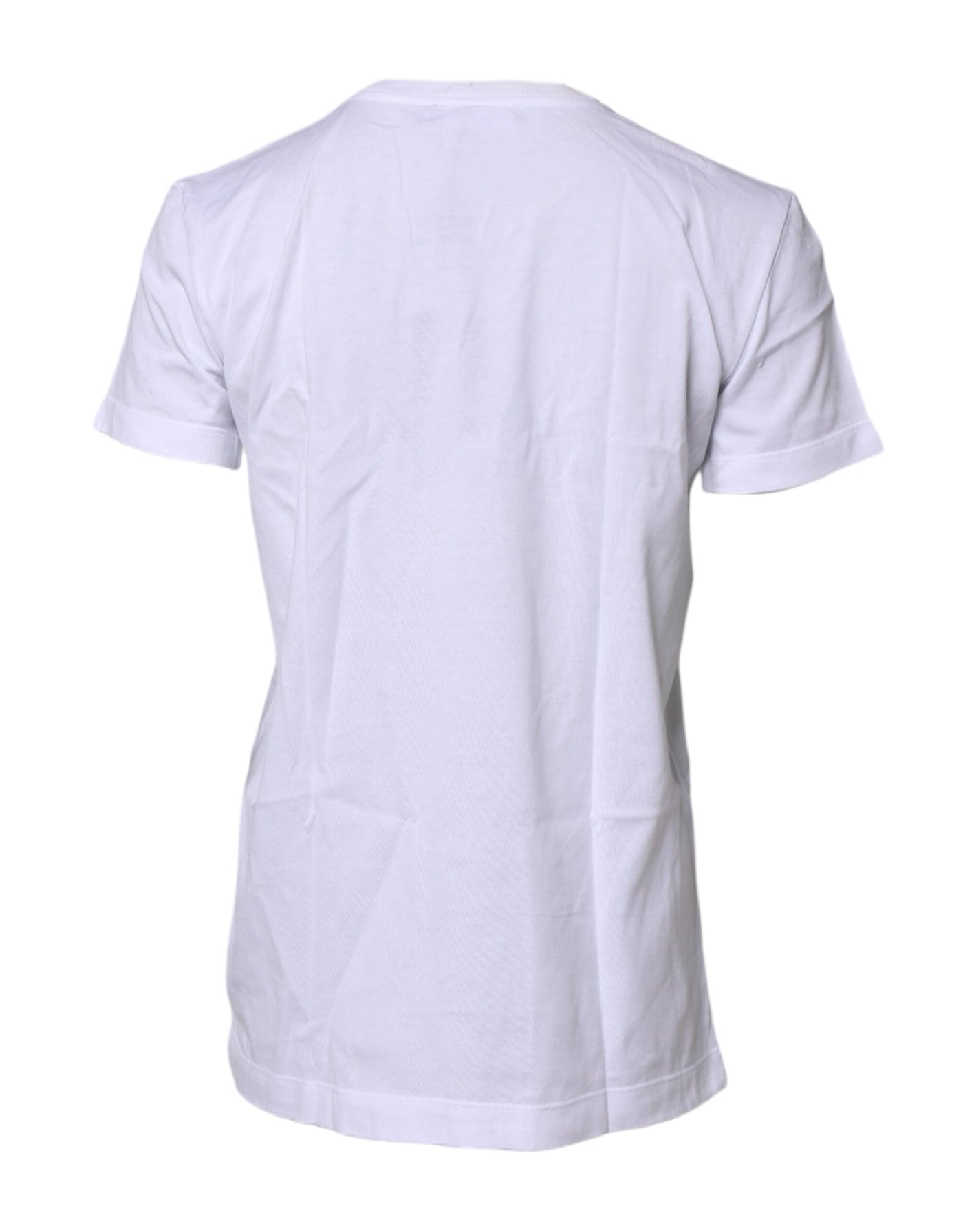 Dolce & Gabbana White Short Sleeves Round Neck Top T-shirt