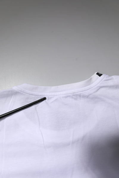 Dolce & Gabbana White Short Sleeves Round Neck Top T-shirt