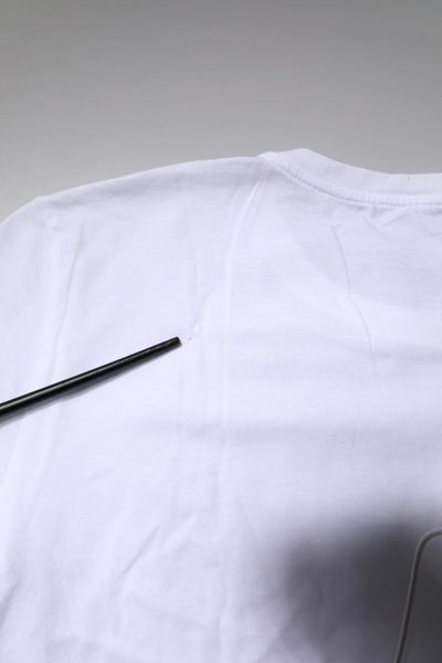 Dolce & Gabbana White Short Sleeves Round Neck Top T-shirt