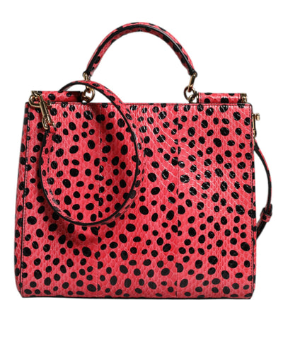 Dolce & Gabbana Pink Exotic Leather Top Handle Tote Crossbody Bag