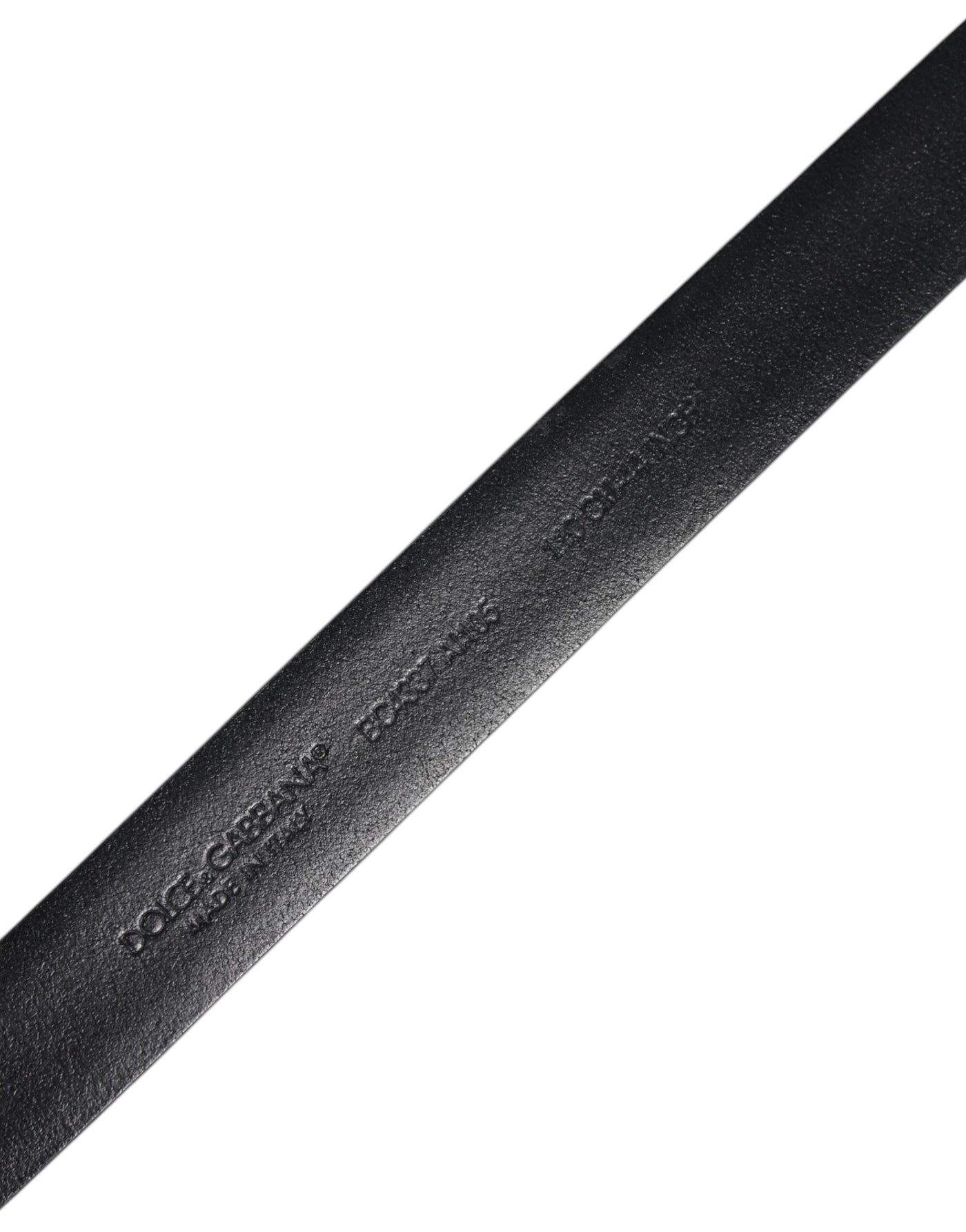 Dolce & Gabbana Black Solid Leather Classic Waist Buckle Belt