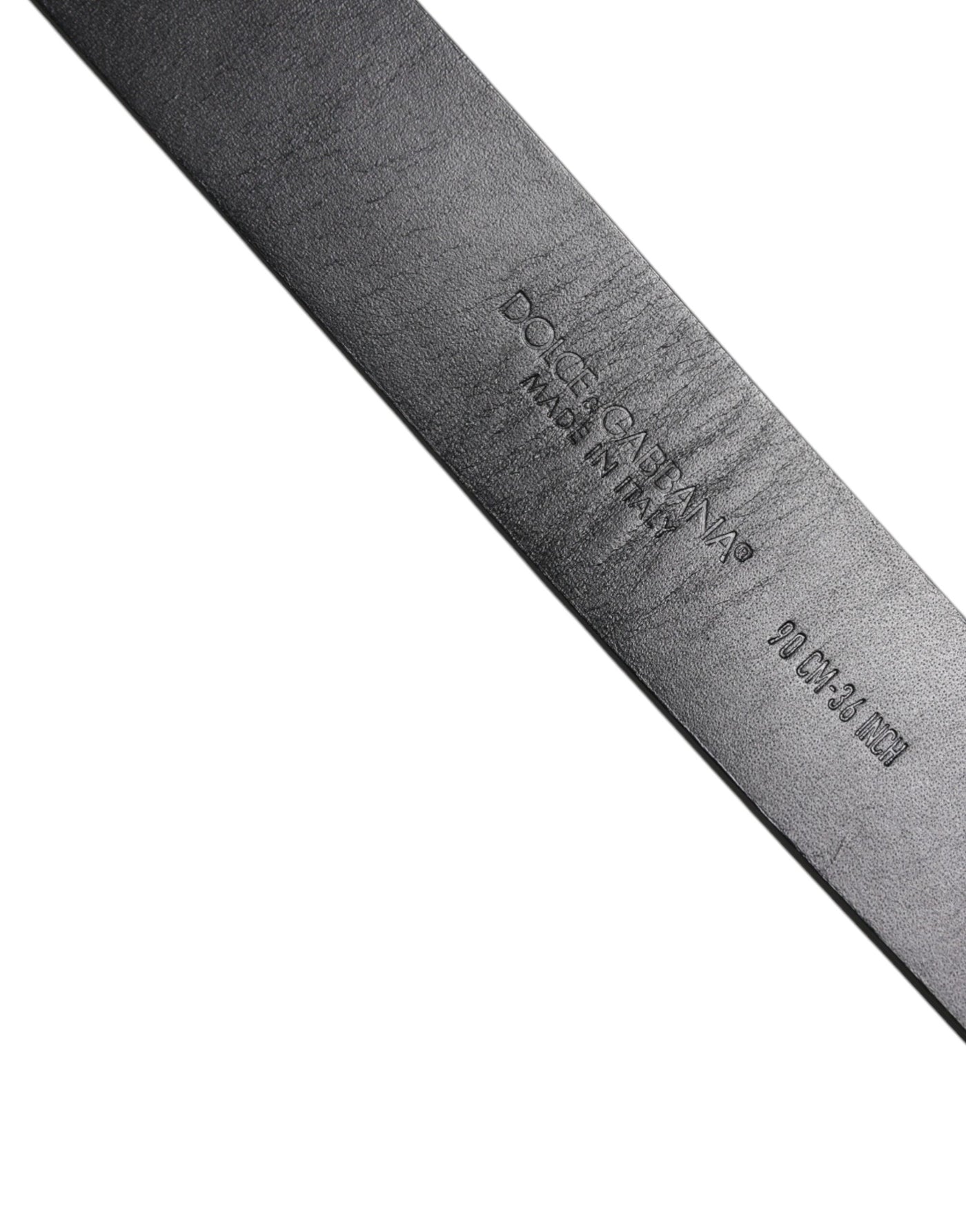 Dolce & Gabbana Black Leather Classic Metal Logo Buckle Belt