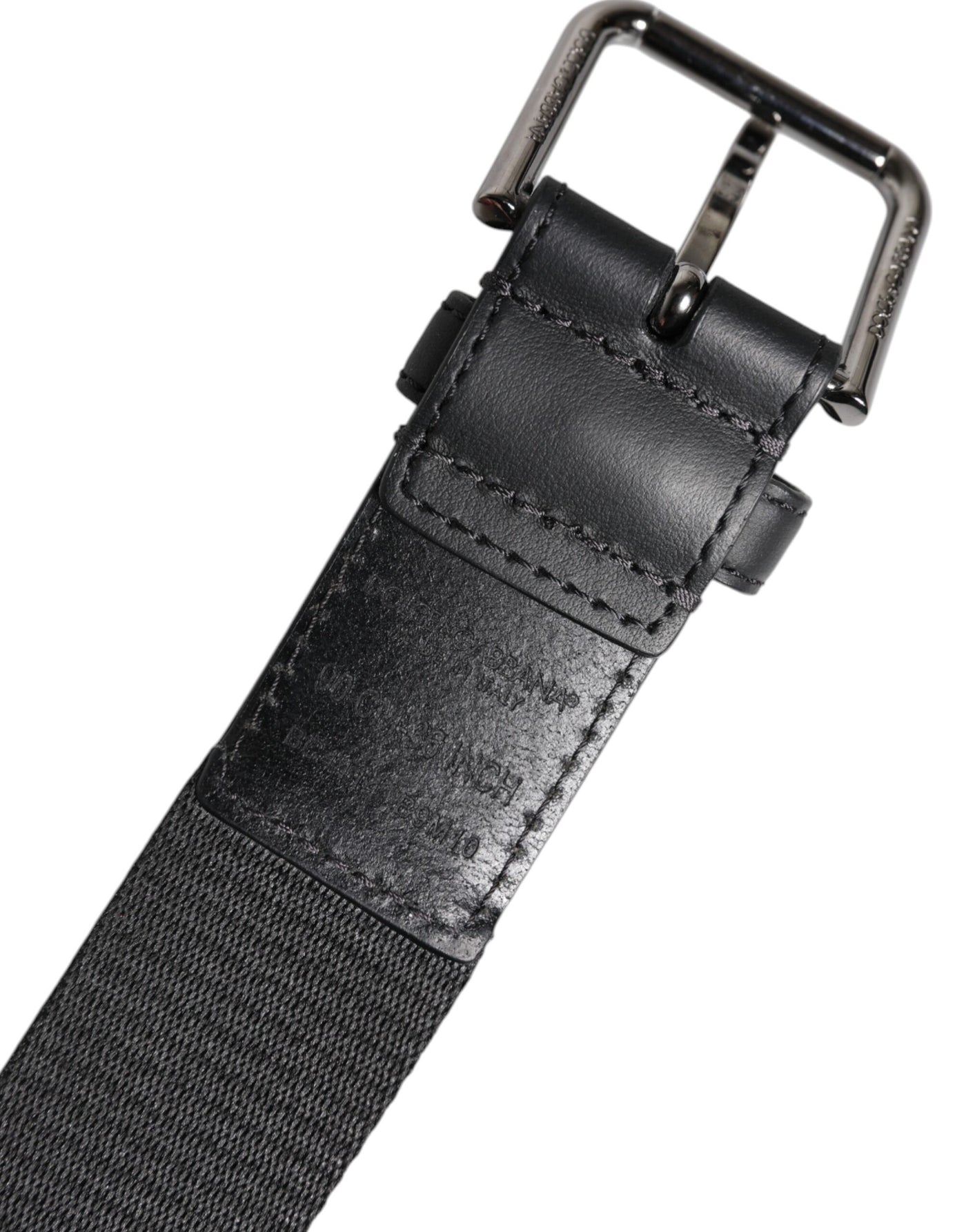 Dolce & Gabbana Green Black Classic Metal Logo Buckle Belt