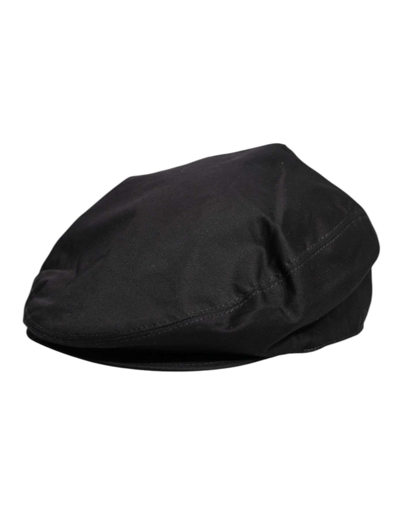 Dolce & Gabbana Black Cotton Newsboy Capello Cabbie Hat