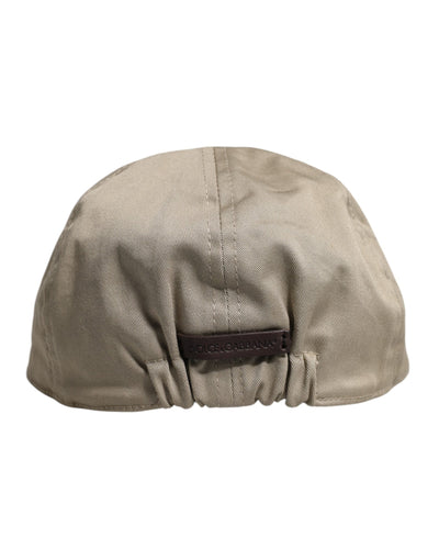 Dolce & Gabbana Beige Cotton Newsboy Capello Cabbie Hat