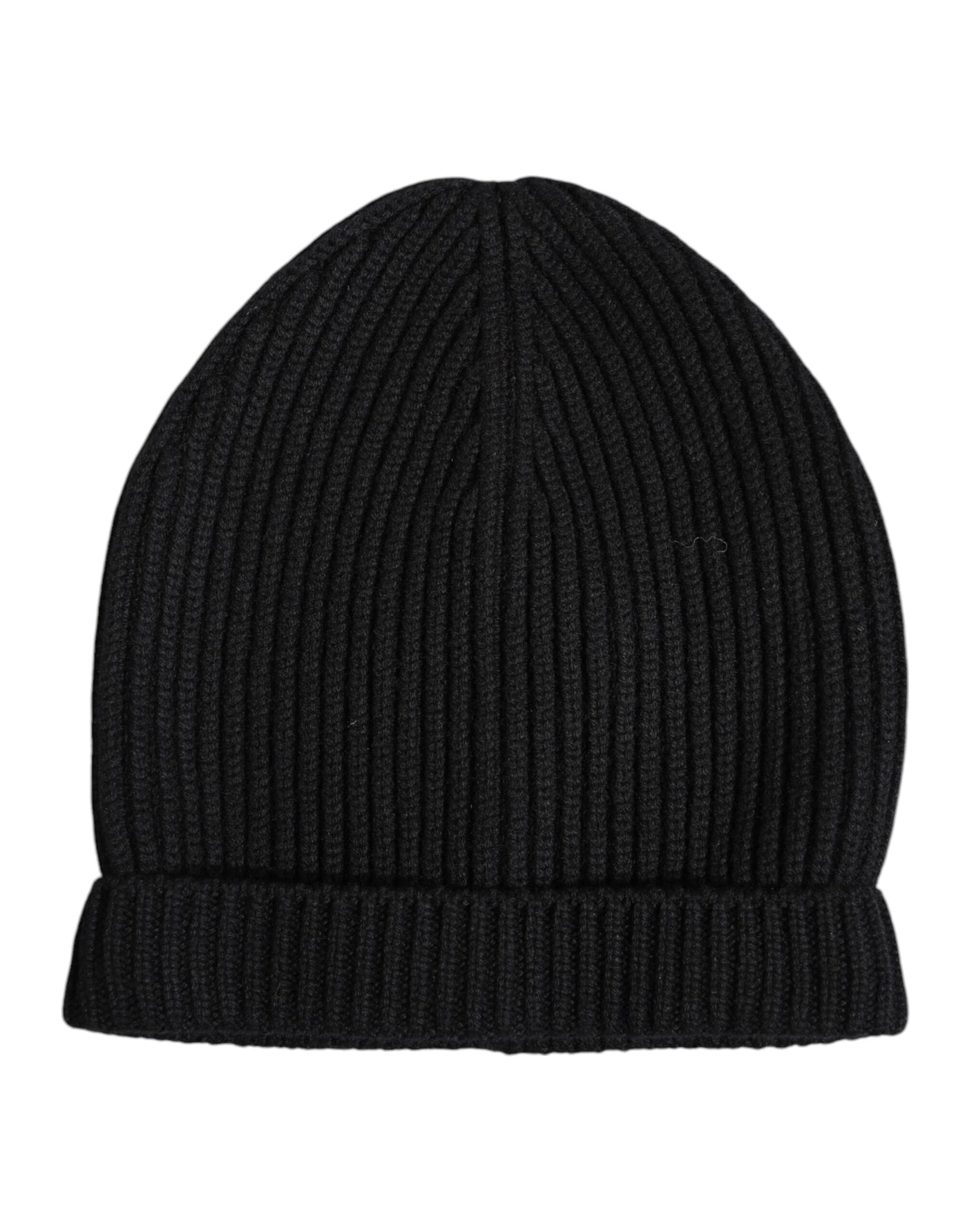 Dolce & Gabbana Black Cashmere Knitted Winter Beanie Hat