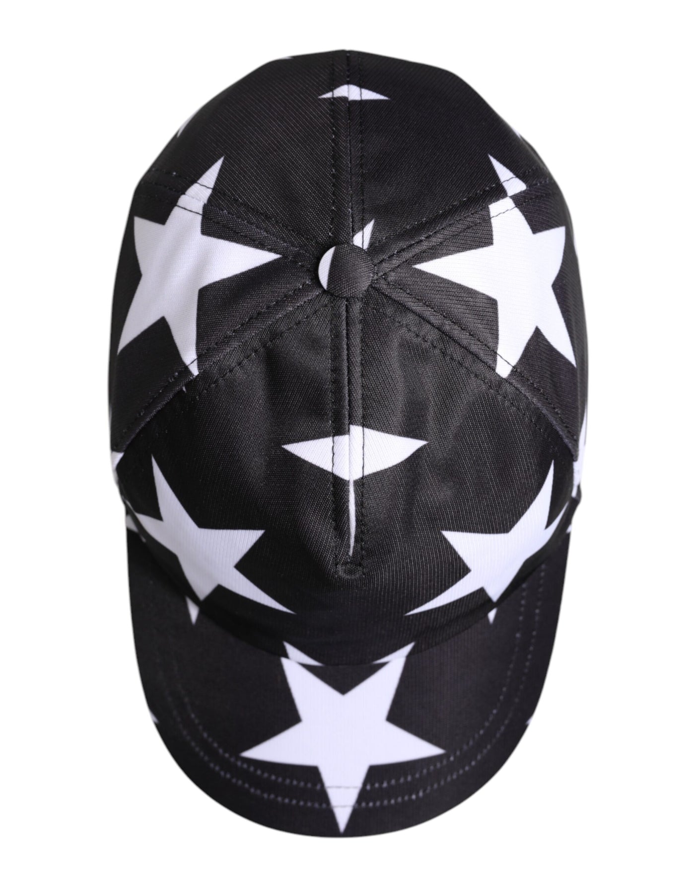 Dolce & Gabbana Black Star Print Polyester Baseball Cap