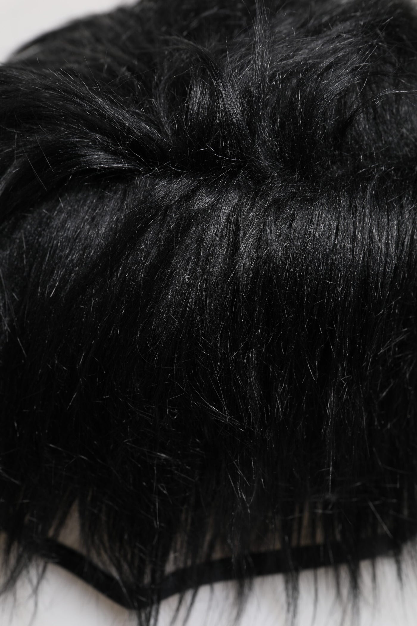 Dolce & Gabbana Black Faux Fur Bucket Hat