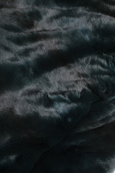 Dolce & Gabbana Black Weasel Fur Womens Beanie Hat