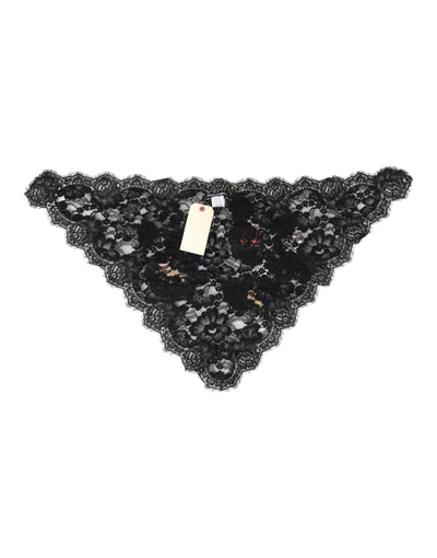 Dolce & Gabbana Black Lace Floral Applique Cotton Veil Hat