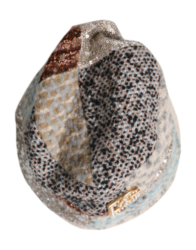 Dolce & Gabbana Multicolor Patchwork Embellished Bucket Hat