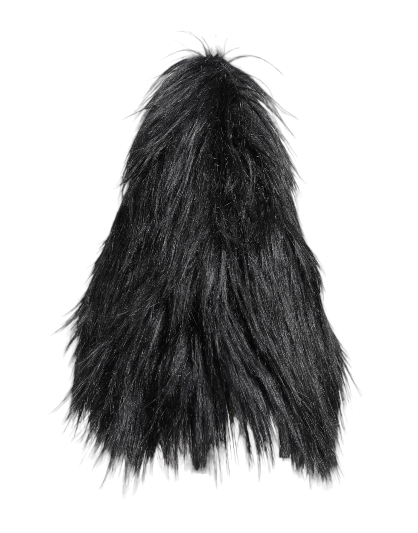 Dolce & Gabbana Black Acrylic Fur Womens Bucket Hat