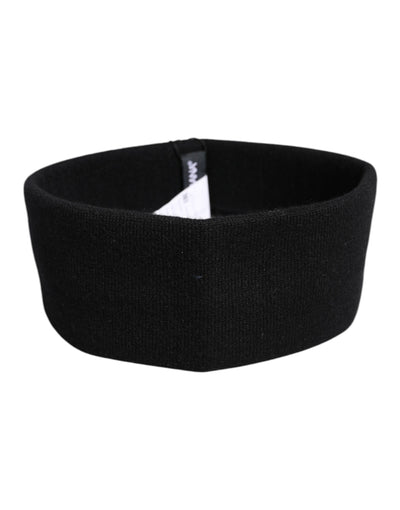 Dolce & Gabbana Black Cashmere Knitted Women Head Band Hat