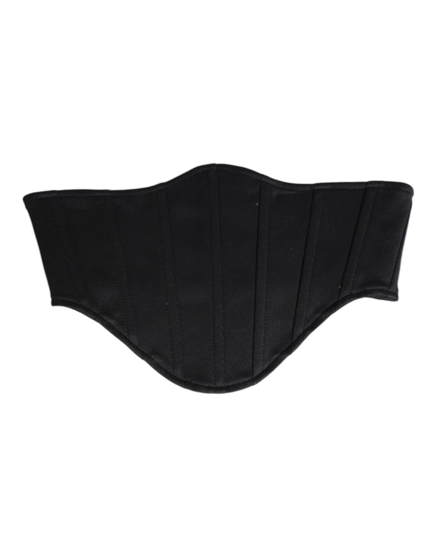 Dolce & Gabbana Black Cotton Waist Tuxedo Belt Cummerbund