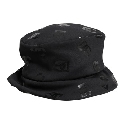 Dolce & Gabbana Black DG Monogram Polyester Jacquard Bucket Hat