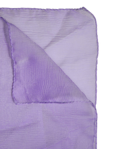 Dolce & Gabbana Purple Silk Rectangle Wrap Shawl Scarf