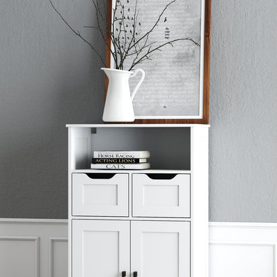 Farmhouse Storage Cabinet ,Versatile Double-Door Storage Cabinet with Adjustable Shelves - Perfect for Living Room & Dining Room
