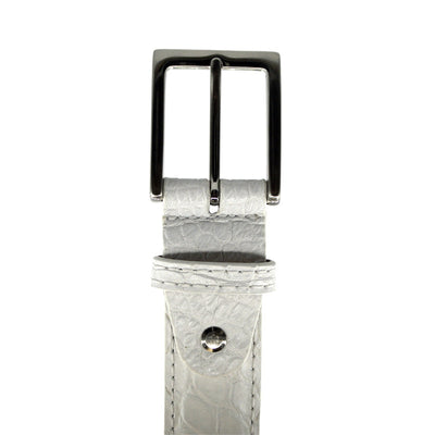 70-100-WHT ALLIGATOR Belt, White