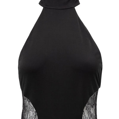 Retrofête Black Viscose Long Dress