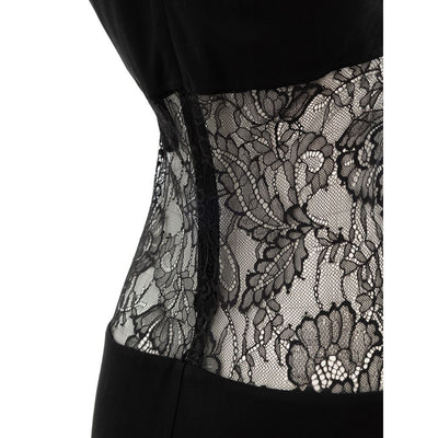 Retrofête Black Viscose Long Dress