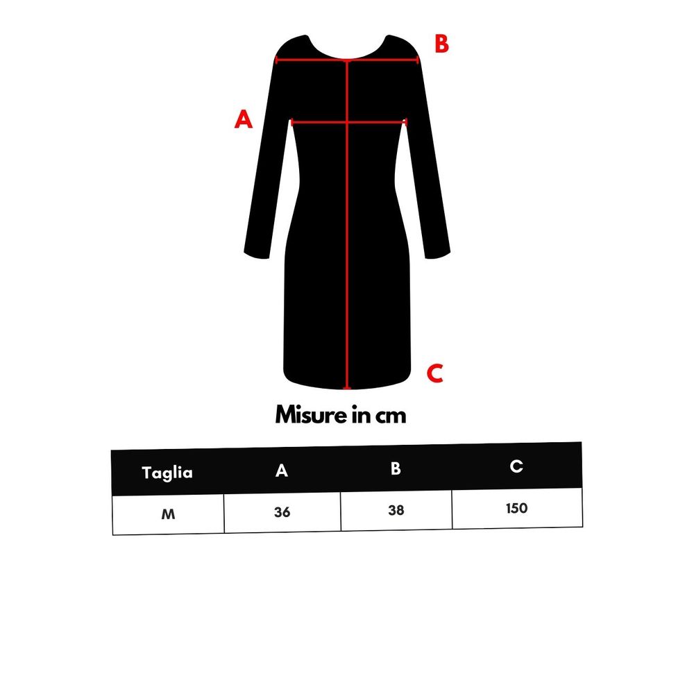 Retrofête Black Viscose Long Dress