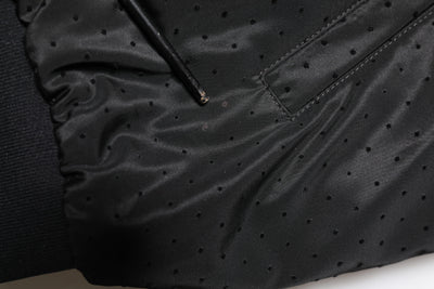 Dolce & Gabbana Black Long Sleeves Full Zip Bomber Jacket