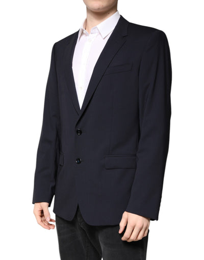 Dolce & Gabbana Black MARTINI Single Breasted Coat Blazer