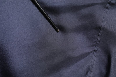 Dolce & Gabbana Dark Blue Silk Double Breasted Shirt